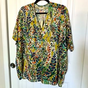 NWOT Boutique Print Blouse